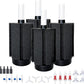 ALEGI 4pcs Large Aquarium Sponge Filter with Suction Cups, Check Valves for Breeding Fry Betta Shrimp Fish Tank ((Upgrade) 20-50 Gal 4 Pcs)