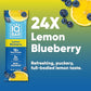 IQBAR Brain and Body Plant Protein Bars - Lemon Blueberry - 24-Count Low Carb - Gluten Free, High Fiber, Vegan Snacks - Low Sugar Meal Replacement