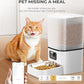 Automatic Cat Feeder with Camera,Adjustable Camera 5G/2.4G WiFi Timed cat Feed, auto cat Feeder, Automatic Pet Dispenser with HD Night Vision