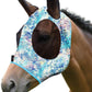 Harrison Howard Super Comfort Stretchy Fitting Horse Fly Mask with UV Protection Soft on Skin with Breathability Pastel Mix Pony