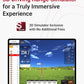 Voice Caddie SC4 PRO Golf Launch Monitor & 3D Driving Range Simulator for Indoor and Outdoor Use | Portable Golf Swing Analyzer & Tracker with Built-in Screen | No Fees