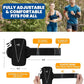 HiRui Cell Phone Holder Arm Bag & Wrist Bag for Phone, Sports Running Armband for Gym & Cycling, Compatible with iPhone 16/16Pro/Plus/15/14 Samsung Galaxy All Phones, Reflective & Adjustable (Black)