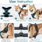rabbitgoo Dog Harness No Pull with 2 Leash Clips, Adjustable Soft Padded, Reflective Oxford No Choke Pet Vest with Easy Control Handle for Medium Sized Dogs, Blue Coral, M