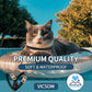 Flea and Tick Collar for Cats - 4 Pack, 32 Month Protection Treatment, Waterproof, Natural Prevention, Adjustable for Cats & Kittens (Black)