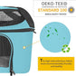 Large Cat Carrier for 2 Cats, Oeko-TEX Certified Soft Side Pet Carrier for Dog, Collapsible Travel Small Dog Carrier, TSA Airline Approved Cat Carrier for Large Cats 20 lbs (Blue)