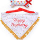 ZippyPaws Dog Birthday Gift Bandana & Bone - Cute Accessories for Girl & Boy Dogs, Holiday Set, Fits Small, Medium, & Large Dogs, Stuffed Plush Toy, Machine Washable Handkerchief - One Size Fits Most