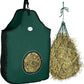 Majestic Ally 1200 D Hay Feeder Tote Bag for Horses, Sheep with Reflective Trim- Reduces Waste - Comes with 36” Hay Net. (Hunter Green)
