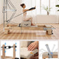 Pilates Reformer Machine, Quick-Assembly Studio Grade Pilates Equipment for Gym and Home, Oak Wood Pilates Reformer with Reformer Accessories