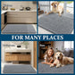 OLANLY Dog Door Mat Set 4-Piece 36x24, Absorbs Moisture and Dirt, Absorbent Non-Slip Washable Doormat, Quick Dry Chenille Mud Mat for Dogs, Entry Indoor Entryway Carpet for Inside Floor, Grey