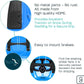 Snow Sled for Kids, Adults - Toboggan Sled, Easy Turning Steering Wheel, Anti-Slip Seat, Pull Up Brake, Durable Plastic Sled, Lightweight, Snow Sleds, Age 3+ 260 lbs