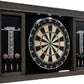 Barrington Dartboard Multiple Styles Pre-Assembled Wood Dartboard Cabinet Collection with 18” Bristle Dartboard & Steel Tip Dart Set, Perfect for Cricket Games