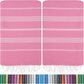HAVLULAND Oversized Turkish Beach Towel 72’’x40’’ - Set of 12 | 100% Cotton Lightweight Sand Free Quick Dry Pool Towels | Extra Large Bath Towels for Adults Beach Blanket Essentials Case of 12 Pink