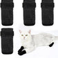 4 PCS Cat Boots, Cat Mittens to Prevent Scratching, Breathable Mesh Cat Foot Covers, Adjustable Cat Claw Protectors or Cats When Bathing and Nail Trimming