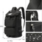 Kalesi Gym Duffle Bag Backpack 4-Way Waterproof with Shoes Compartment for travel Sport Hiking laptop (Black)