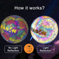 Soccer Ball, Holographic Reflective Glowing Soccer Ball for Men Women Training