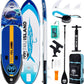 TRUISLAND Inflatable Paddle Board, Stand Up Paddle Board with Backpack, Non-Slip Thickened Deckpad, Waterproof Phone Case, Leash, Paddle, Hand Pump