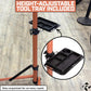 Revere Bike Repair Stand & Storage Bag, Telescoping Arm, Rotating Clamp, Magnetic Tool Tray, and Adjustable Handlebar Rod - Heavy Duty, Sturdy, Adjustable (Orange)