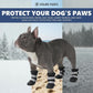 Spark Paws Dog Shoes, Waterproof Dog Boots for Medium to Large Dogs, Non Slip, Breathable Dog Booties and Paw Protectors - 4PCS Doggie Hiking Boots with Reflective Straps - Black, Size 5