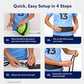 MOTOMY™ Volleyball Training Equipment Aid ‘VolleyPal’ – Solo Rebounder Trainer for Serve, Spike, Set & Pass; Indoor and Outdoor Practice Gear Gifts for Beginners & Experts
