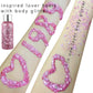 MEICOLY Pink Face Glitter,Pink Body Glitter,Sparkly Hair Glitter,Singer Concerts Lover Heart Chunky Glitter,Glitter Makeup,Mermaid Glitter Face Paint