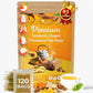 120 Bags Premium Turmeric Ginger Cinnamon Tea, Improve Digestion, Support Brain, Weight, Skin and Sleep, Eco-Conscious Tea Bags and Premium Natural Ingredients. Turmeric Ginger Herbal Tea. No Sugar, No Caffeine, No Gluten, Vegan.
