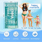 JML Personalized Beach Towel with Name, Custom Beach Towel with Name, Customized Microfiber Pool Towel, Quick Dry & Absorbent Swim Towel for Adult,Anniversary, Birthday, Summer Holiday,Vacation