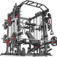 Power Cage,1600lbs Multi-Function Power Rack with Adjustable Cable Crossover System and More Training Attachment, Weight Cage for Home Gym