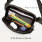 ODODOS Unisex Mini Belt Bag with Adjustable Strap Small Fanny Pack for Workout Running Traveling Hiking, Turkish Coffee