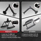 Yes4All Tricep Press Down Cable Machine Attachment Set, LAT Pulldown Attachment, Cable Machine Accessories for Home Gym