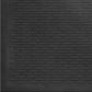 Indoor/Outdoor Hose-Wash Ribbed Design Non-Slip Rubber 3x5 Modern Area Rug for Living Room, Bedroom, Dining Room, Office, 35" x 60", Black