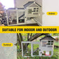 Aivituvin Rabbit Hutch Indoor Bunny Cage Outdoor with Run Chicken Coop Guinea Pig House with Waterproof Asphalt Roof,No Leakage Pull Out Tray