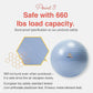Exercise Ball for Balance Stability Fitness Workout Yoga Pilates at Home Office & Gym Birthing Ball for Pregnancy, Office Ball Chair