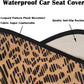 Car Seat Cover Protector Front Seats,for Gym Workout,Running,Swimming,Beach and Hiking,Waterproof Sweat Towel Bucket Seat Covers for Cars SUV Trucks (Leopard, 2Pcs)