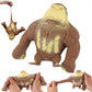 Stretchy Glue-Sand Filled Rubber Gorilla, Latex Gorilla Soft Decompression Doll Toy,Squishy Monkey Toy, Animal High-Elastic Stretchable, Decompression Toy for Adults and Children (Gorilla--L)