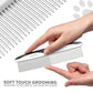 Poodle Pet Dog Combs for Grooming | 2 Pack | Stainless Steel Teeth Easily Remove Dirt | Proper Care Prevents Knots and Mats for Long and Short Haired Pets | Anti-Slip Comfort Grip Handle (Black)