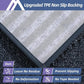 COSY HOMEER Edging Stair Treads Non-Slip Carpet Mat 28inX9in Indoor Stair Runners for Wooden Steps, Edging Stair Rugs for Kids and Dogs, 100% Polyester TPE Backing (4pc, Navy)
