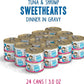 Weruva BFF Minced Natural Wet Cat Food, Tuna and Shrimp Sweethearts in Gravy, 3oz Can, Pack of 24