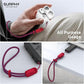 SURPHY 2 Pack Phone Lanyard for Cellphone Case, Phone Wrist Strap for Case, Cellphone Strap with 2-Color Braided, Charm Wrist Lanyard for Women and Men, Red & Gray