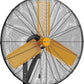 24 inch Oscillating High Velocity Wall Mount Fan, 7600 CFM Industrial Heavy Duty Metal Wall Fan, 3 Speeds, Adjustable Height and Tilt, Commercial Shop Fans for Garage, Workshop