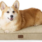 Bedsure Large Dog Bed for Crate - Orthopedic Flat Pet Beds with Removable Washable Cover, Egg Crate Foam Crate Mat, Suitable for Pet Up to 50 lbs
