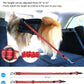 AUBELL Dog Seat Belt for Car,Updated 3-in-1 Adjustable Reflective Bungee Heavy Duty Dog Car Harness Tether with Clip Hook Latch & Buckle,Swivel Zinc Alloy Carabiner,Red