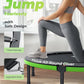 BCAN 40"/48" Foldable Mini Trampoline, Rebounder Trampoline for Adults, U/T Shape Adjustable Foam Handle, Exercise Rebounder for Adults Indoor/Garden Workout, Max Load 330lbs/440lbs