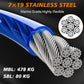 XiaZ 10ft Dog Tie Out Cable, Dog Runner for Yard Steel Wire Pet Cable with Durable Lockable Clips, Chains for Outside Dogs Lead for Medium Dogs Up to 60 LBS
