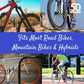 Bike Water Bottle Holder & Bottle Combo – 2-Pack 22 oz Sports Squeeze Bottles with Pull Top Cap & Easy-Install Bike Cage – Made in USA – 50 Strong Brand