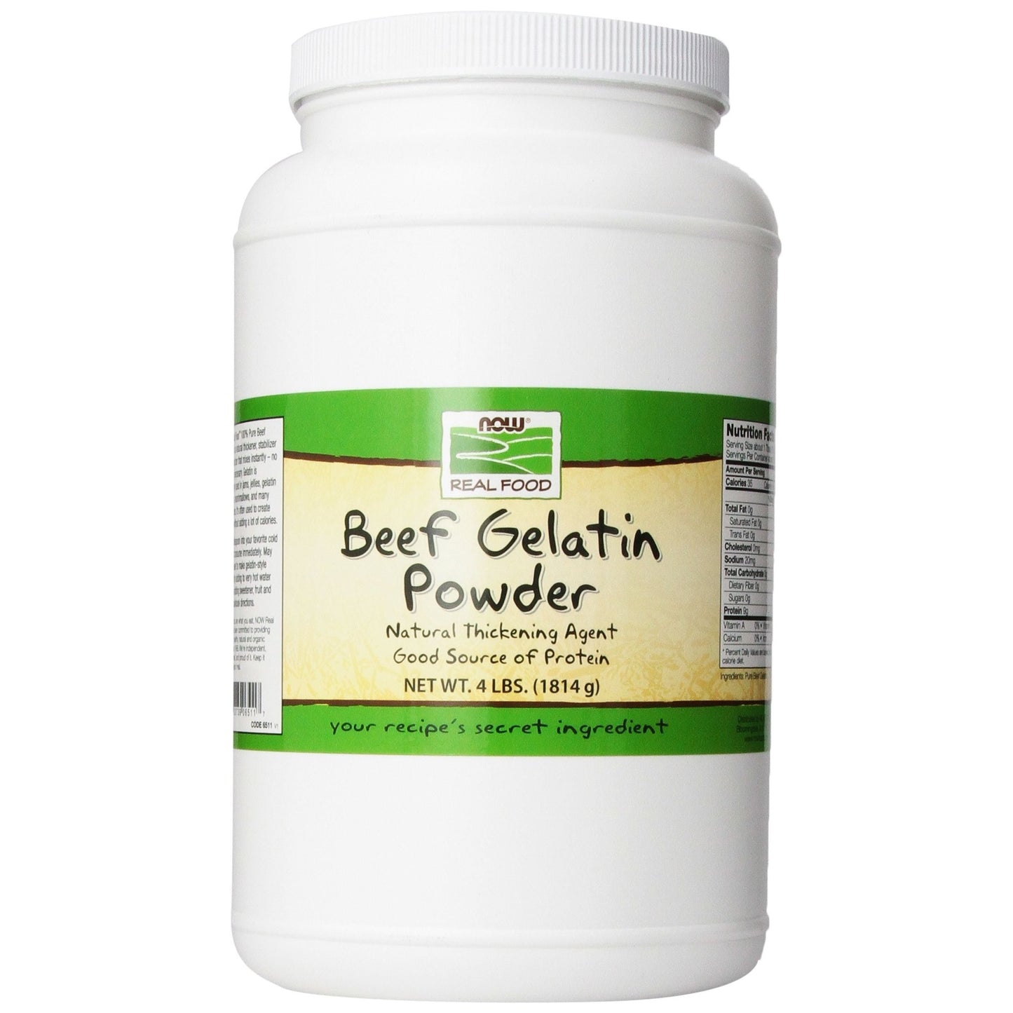 Now Real Foods Beef Gelatin Powder 4 Pounds - 6511