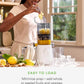 Nama J3 Compact Cold Press Juicer – Space Saving & Self Feeding for Hands-Free Operation – Lightweight, Portable Zero Waste Slow Masticating Juicer – Easy Cleanup & Assembly - White