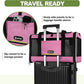 Cat Carrier 18x11x11 Delta Airline Approved, Easy Load Soft Pet Plane Travel Bag 15 pounds, Teacup Dog Crate 12 lbs, Yorkie Kennel Carrying Case, Kitten Toy Poodle Mesh Cage up to 20lbs Pink