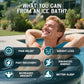 Albott Inflatable Cold Plunge Tub for Athletes, Ice Bath Tub with Insulated Lid Non-Slip Mat & Handles, Water Chiller Compatible, Portable for Indoor & Outdoor Recovery, 525 Gal, 79"L x 79"W x 33"H