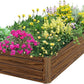 SnugNiture Galvanized Raised Garden Bed 6x3x1FT Outdoor Large Metal Planter Box Steel Kit for Planting Vegetables, Flowers