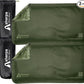 Small Flexible Gel Ice Packs for Injuries Reusable - Soft Hot and Cold Packs for Injuries for Ankle, Hand, Wrist, Head Pain Relief - 5" x 10" - 2PK - Green